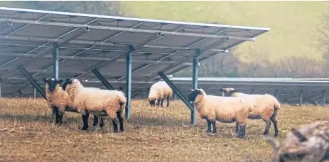  ??  ?? Solar energy can provide a stable source of income for landowners.