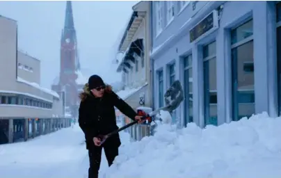  ?? FOTO: TOR ERIK SCHRØDER / NTB ?? NYTT SNØFALL: Det blir ikke like store mengder som falt i januar da dette bildet ble tatt, men et lite påfyll kommer det gjennom uka.