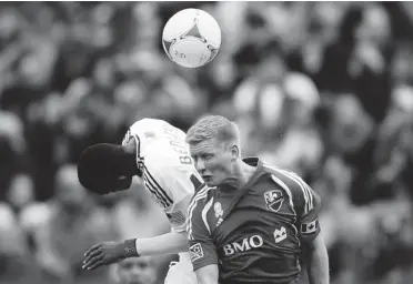  ?? DARIO AYALA/ GAZETTE FILES ?? Impact midfielder Calum Mallace, right, played with the North American Soccer League for Minnesota United FC.