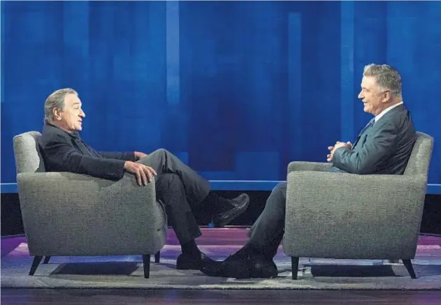  ?? HEIDI GUTMAN/ABC ?? Robert De Niro, left, joins the host on “The Alec Baldwin Show,” which premiered Sunday.