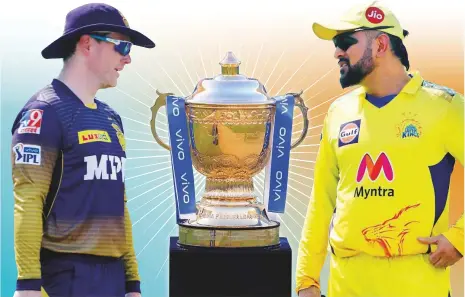  ?? Sportzpics ?? CSK will be gunning for the fourth title in their ninth final, while KKR will be aiming for their third win in three finals.