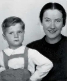  ??  ?? Tragic: Vilma Grunwald and son Misa.