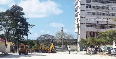  ??  ?? Renovation work continues at Cornwall Regional Hospital in St James.