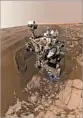  ?? NASA/JPL-CALTECH/MSSS ?? The rover Curiosity has lived up to its name, hunting for water and ice on Mars.