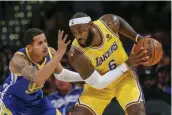  ?? KEYSTONE ?? LeBron James dei Lakers