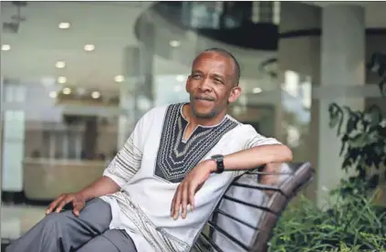  ??  ?? ‘I do not believe in a God that is hateful’: Pastor Teboho Klaas was suspended for a year from AME Church for allegedly standing up for the LGBTI community in the church. Photo: Oupa Nkosi