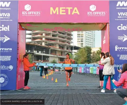  ?? / FOTOS: MARIFER RACHED ?? VLADIMIR RAMÍREZ GANÓ EN LA RUTA 5K.