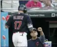  ?? TONY DEJAK — ASSOCIATED PRESS ?? Terry Francona, right, congratula­tes Yonder Alonso after Alonso hit a solo home run July 9. Francona has managed in the All-Star game twice.