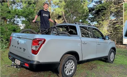  ?? PHOTOS: DAVID LINKLATER/STUFF ?? Can you do this with a Ford Ranger or Toyota Hilux? Not on your lifestyle.