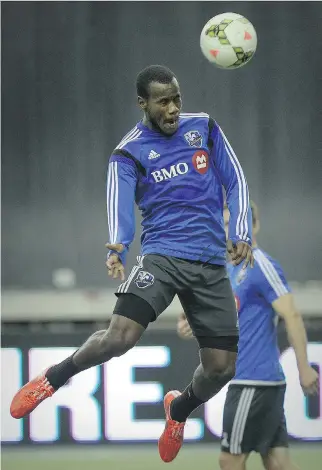  ?? J O H N MA H O N E Y/ MO N T R E A L G A Z E T T E ?? The Impact’s Romario Williams, may see his first MLS regular- season minutes on Saturday, in the Impact’s home opener against expansion Orlando.