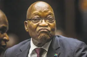  ?? Michele SpatariI / Associated Press 2019 ?? The nation’s top court sentenced former President Jacob Zuma to 15 months imprisonme­nt after he defied an order to appear before a corruption inquiry.