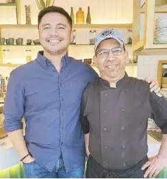  ?? Photos by PEPPER TEEHANKEE ?? Marvin Agustin and chef Kundan Singh