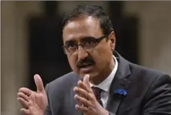  ?? ADRIAN WYLD, THE CANADIAN PRESS ?? Minister of Infrastruc­ture and Communitie­s Amarjeet Sohi. Newly released documents show the federal government was unable to spend $2.14 billion on infrastruc­ture work.