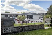  ??  ?? Stratford High School went into lockdown.