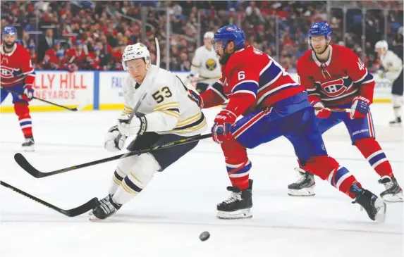  ?? TIMOTHY T. LUDWIG/USA TODAY SPORTS FILES ?? A 24-team playoff format would give fans of the Canadiens and Sabres something to cheer about if and when the NHL season resumes.