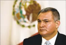  ?? Marco Ugarte Associated Press ?? “WITH his help, the cartel made millions,” Assistant U.S. Atty. Philip Pilmar said of Genaro García Luna, pictured in 2010 when he was secretary of public safety.
