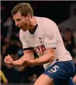  ?? GETTY IMAGES ?? Difensore Jan Vertonghen, 33, centrale del Tottenham