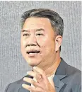  ?? ?? SCB plans to keep traditiona­l banking businesses at the bank, while spinning off growing subsidiari­es to SCB X, says Mr Arthid.