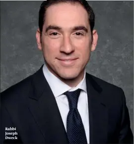  ??  ?? Rabbi Joseph Dweck