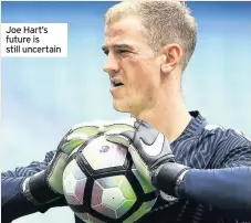  ??  ?? Joe Hart’s future is still uncertain