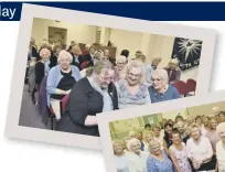  ??  ?? Top: WI members. Right: The 90th anniversar­y celebratio­ns. Bottom: 100th birthday cake