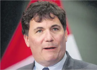  ??  ?? Fisheries Minister Dominic LeBlanc has a conflict-of-interest screen to ensure he abstains from participat­ing in decisions related to J.D. Irving Ltd. because of his close friendship with the Irving family. DARRYL DYCK / THE CANADIAN PRESS FILES