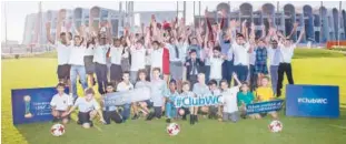  ??  ?? Youth Leadership Programme winners’ selection marked the countdown to the FIFA Club World Cup UAE 2017.