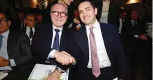 ??  ?? Francesco Ghirelli, presidente di Lega Pro, e il Ministro Vincenzo Spadafora