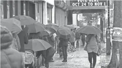  ?? MARK LENNIHAN/AP FILE ?? People line up for early voting Oct. 30 in the Brooklyn borough of New York. With few exceptions, voting went well around the U.S.