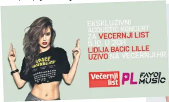  ??  ?? Zanosna ljepotica pričat će i o svom projektu Planet Lille Show koji uskoro kreće na YouTube kanalu, a moći će se uključiti i naši čitatelji