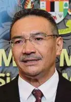  ??  ?? Datuk Seri Hishammudd­in Hussein