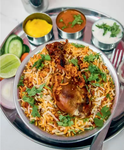  ?? — Pic: Kiran Prasad Somavarapu ?? BIRYANI COMA: Get your home-style food here, whether curries or dry vegetables or biryanis