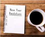  ??  ?? Make a plan: half of New Year’s resolution­s are about health.