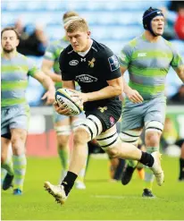  ??  ?? Fast start: Jack Willis scores an early try for Wasps