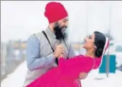  ?? INSTAGRAM: GAGANSHOOT­ER ?? Jagmeet Singh with Gurkiran Kaur Sidhu.