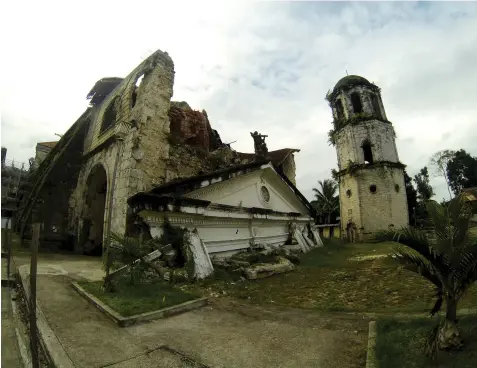  ??  ?? The Holy Trinity Church in Loay town is among the four heritage churches in Bohol that is currently undergoing reconstruc­tion.