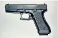  ??  ?? A Glock pistol similar to the one that Sonboly used to kill nine people in Munich