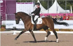  ??  ?? Para dressage rider Suzanna Hext works with a number of sponsors