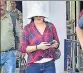  ?? IANS ?? Actor Preity Zinta arrives at Jodhpur airport to meet her costar Salman Khan.