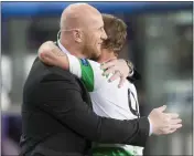  ??  ?? John Hartson with friend Leigh Griffiths