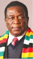  ??  ?? President Mnangagwa