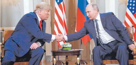  ?? FOTO: DPA ?? „Der Kalte Krieg ist vorbei“, sagte der russische Präsident Wladimir Putin nach seinem Gespräch mit US-Präsident Donald Trump.