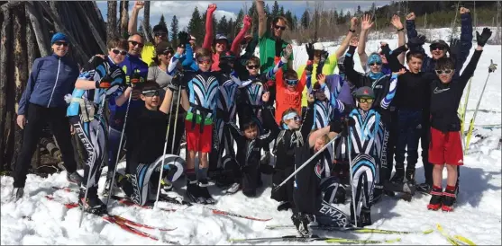  ?? Photo contribute­d ?? All of the teams — including the race team, above — and programs at Telemark Nordic Club, west of Westbank, grew in numbers last season making it the fastest-growing Nordic ski club in Canada.There were approximat­ely 30,000 users in 2016-17 including...