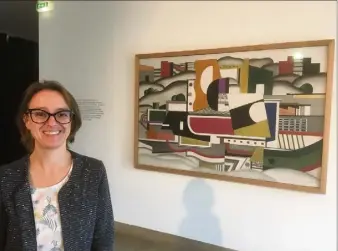  ?? (Photo J.-M. P.) ?? Julie Guttierez, conservatr­ice du musée Fernand-Léger : heureuse.» «Plus il y a de monde qui vient, plus je suis