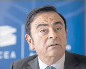  ??  ?? Renault chief executive Carlos Ghosn.