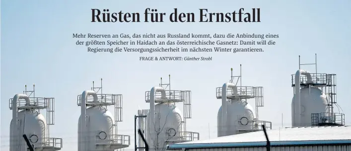  ?? ?? In Baumgarten an der March kommt das meiste für Österreich bestimmte Gas aus Russland an. Viel davon fließt jetzt direkt in die Speicher.