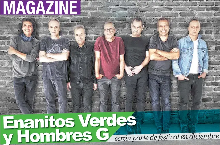  ?? Los Enanitos Verdes vendrán como parte de su gira “Huevos Revueltos Tour”. Cortesía Arceyut/La República ??