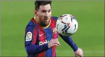  ?? REUTERS ?? Lionel Messi in action during Barcelona’s 4-1 La Liga victory over Huesca at Camp Nou on Monday.