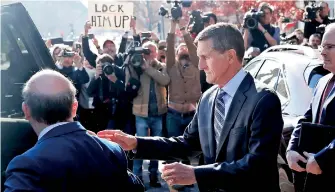  ??  ?? Michael Flynn departs US District Court, in Washington, US, December 1, 2017. Reuters/ Jonathan Ernst