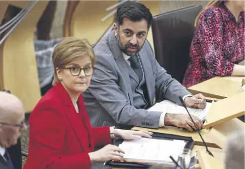  ?? ?? Nicola Sturgeon oversaw The Promise as first minister. Successor Humza Yousaf has vowed to continue her work. Top, Baroness Casey.